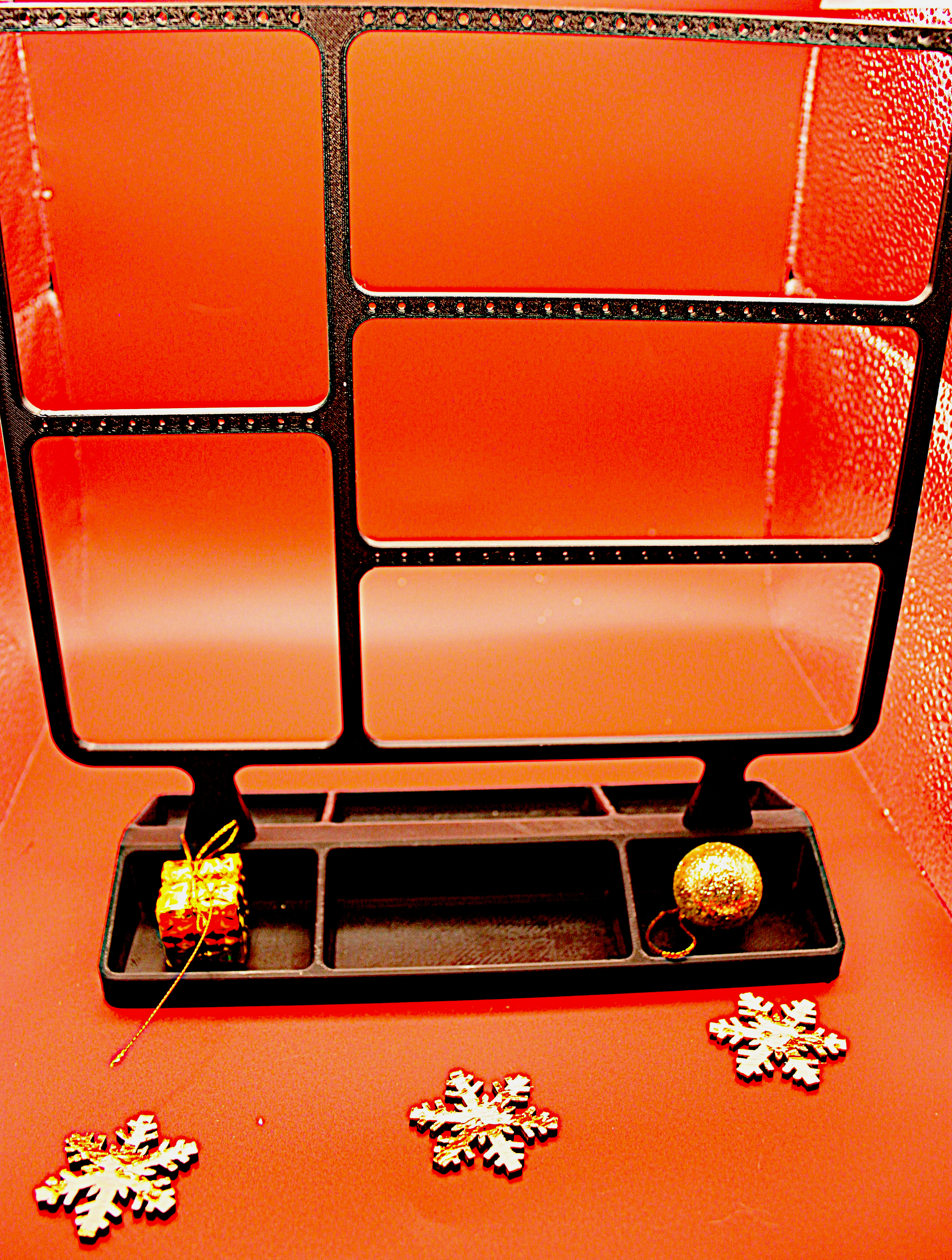 Ohrring Organizer mit Ringfächer – 3D-gedrucktes Produkt von Scherer 3D