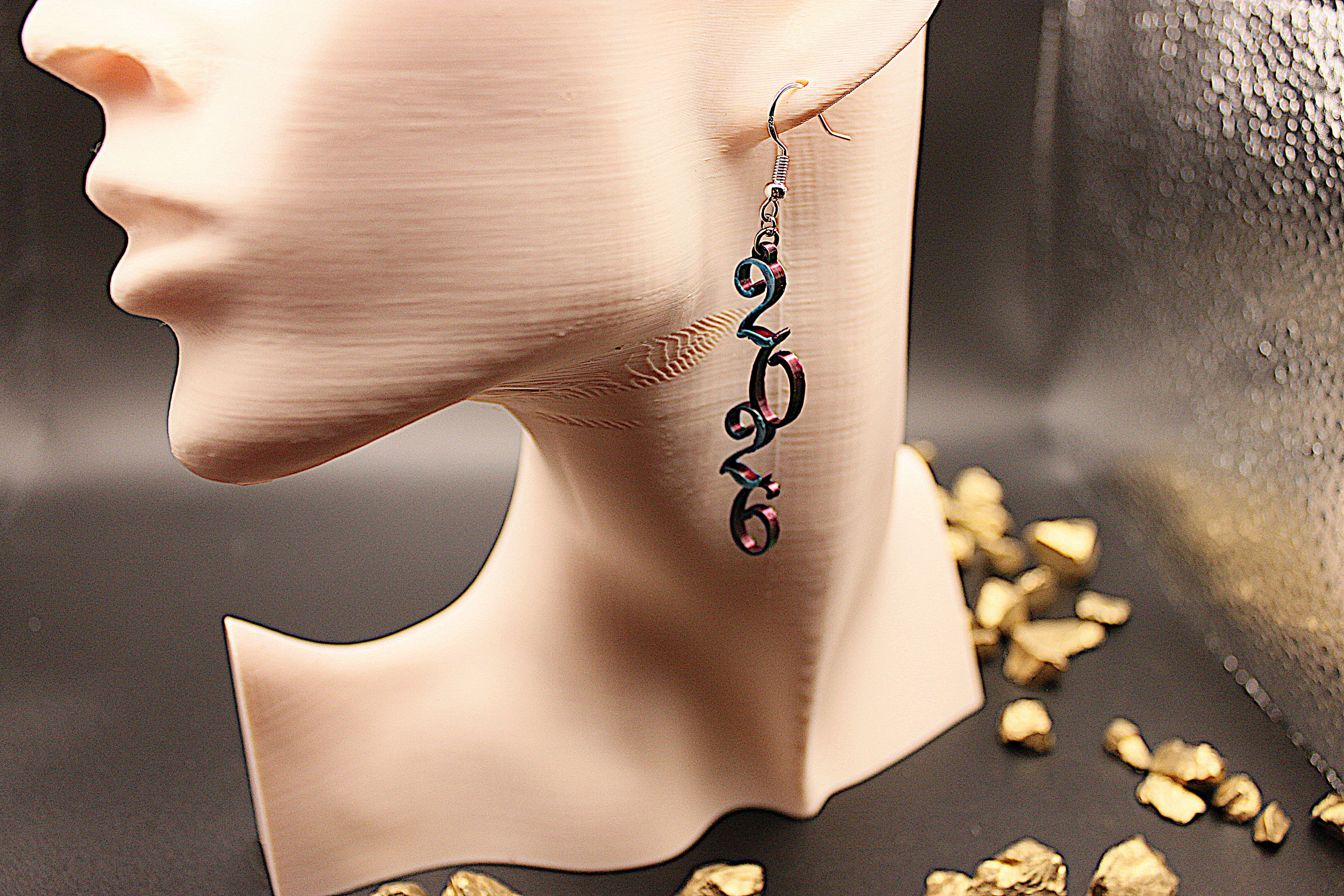 Ohrringe 2026 – 3D-gedrucktes Produkt von Scherer 3D