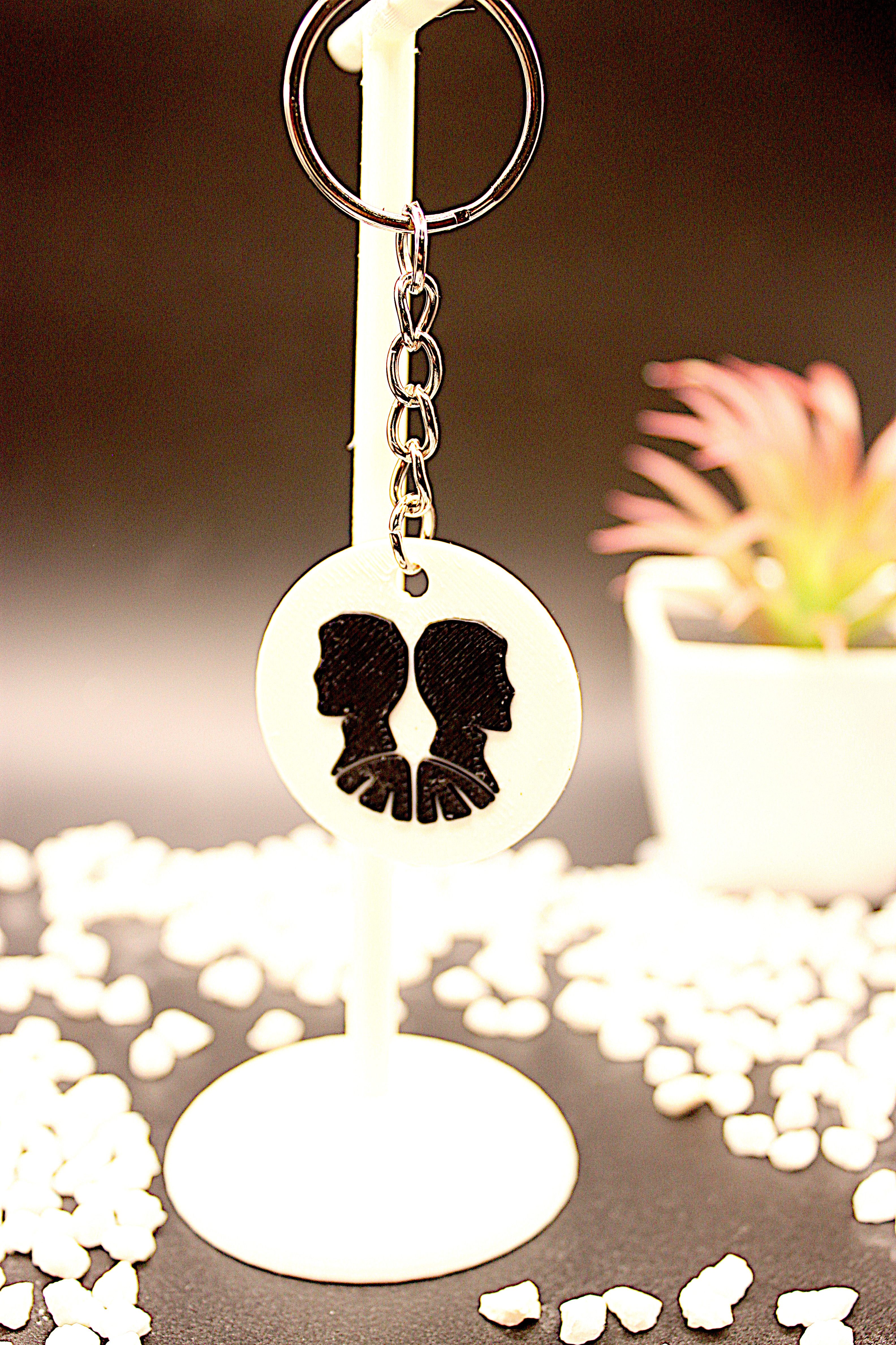 Schlüsselanhänger Zwillinge – 3D-gedrucktes Produkt von Scherer 3D