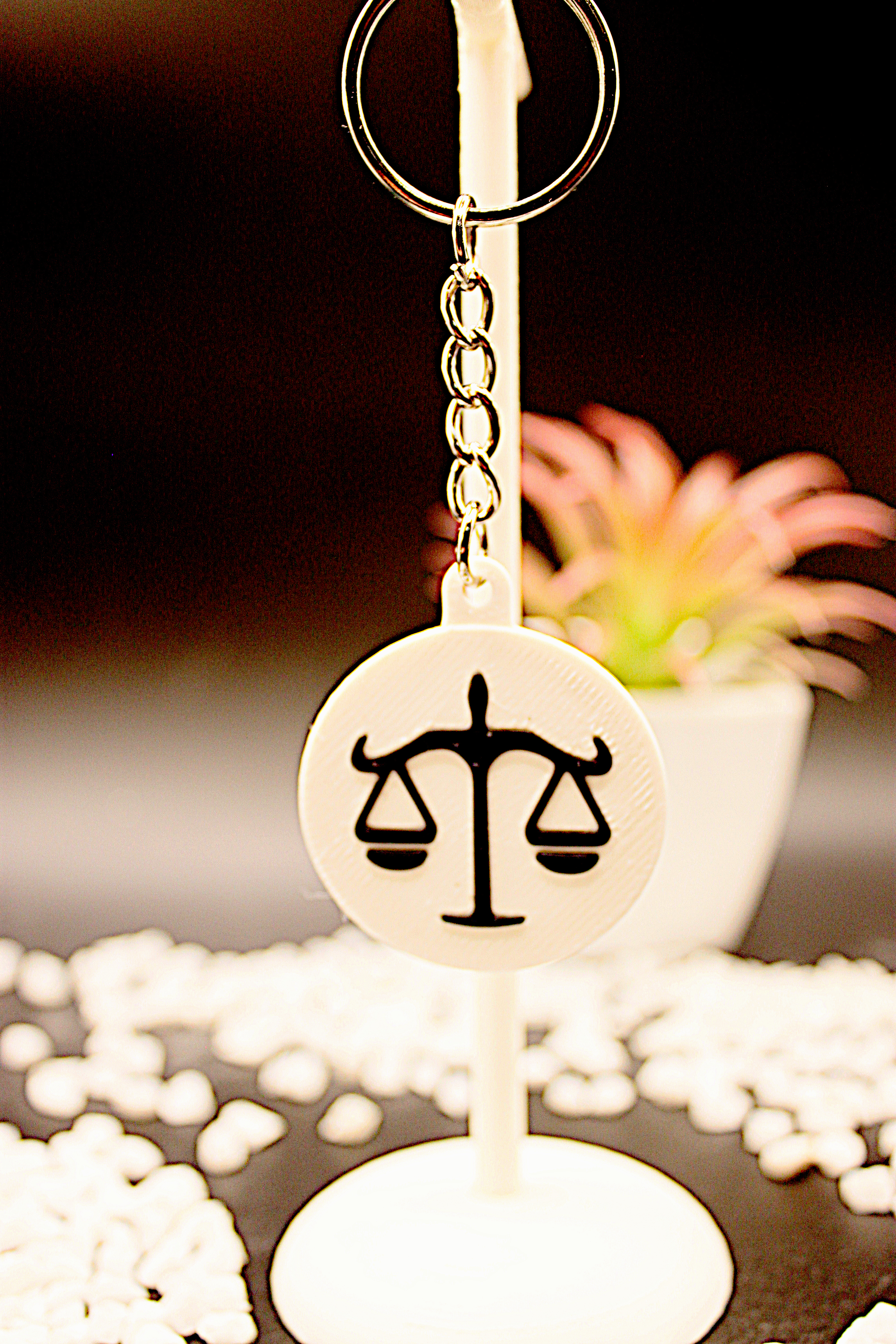 Schlüsselanhänger Waage – 3D-gedrucktes Produkt von Scherer 3D