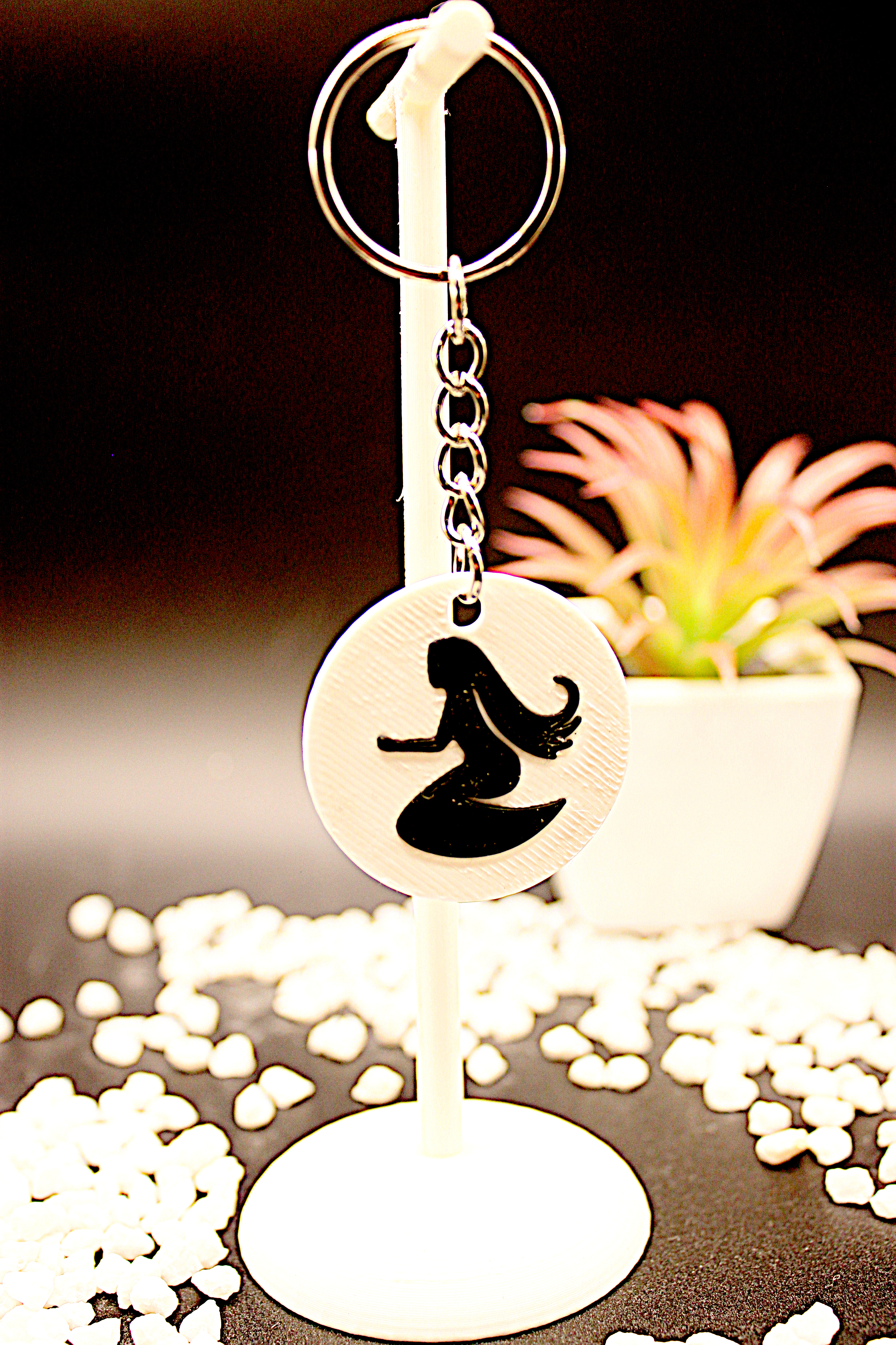 Schlüsselanhänger Jungfrau – 3D-gedrucktes Produkt von Scherer 3D