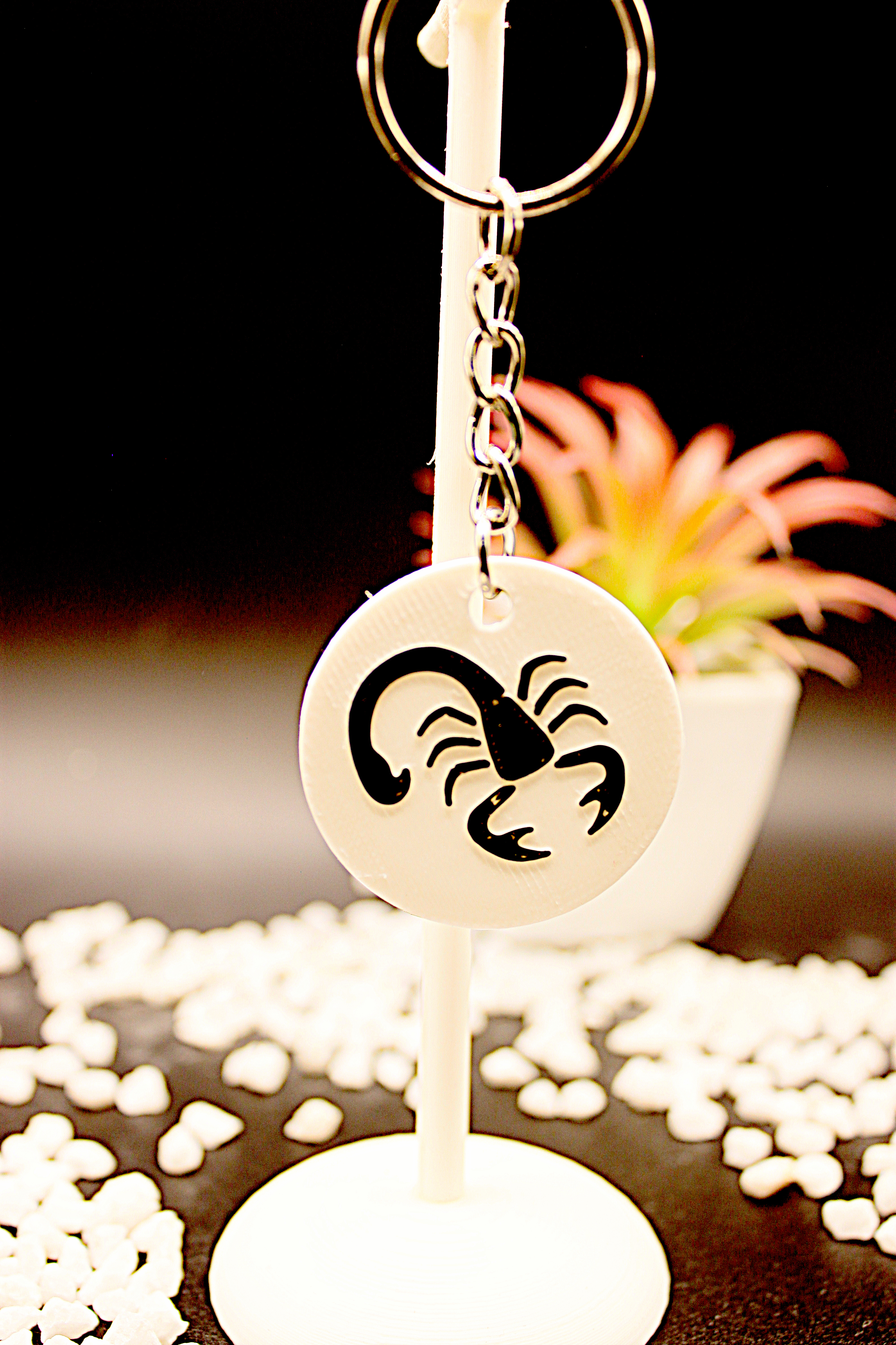 Schlüsselanhänger Skorpion – 3D-gedrucktes Produkt von Scherer 3D