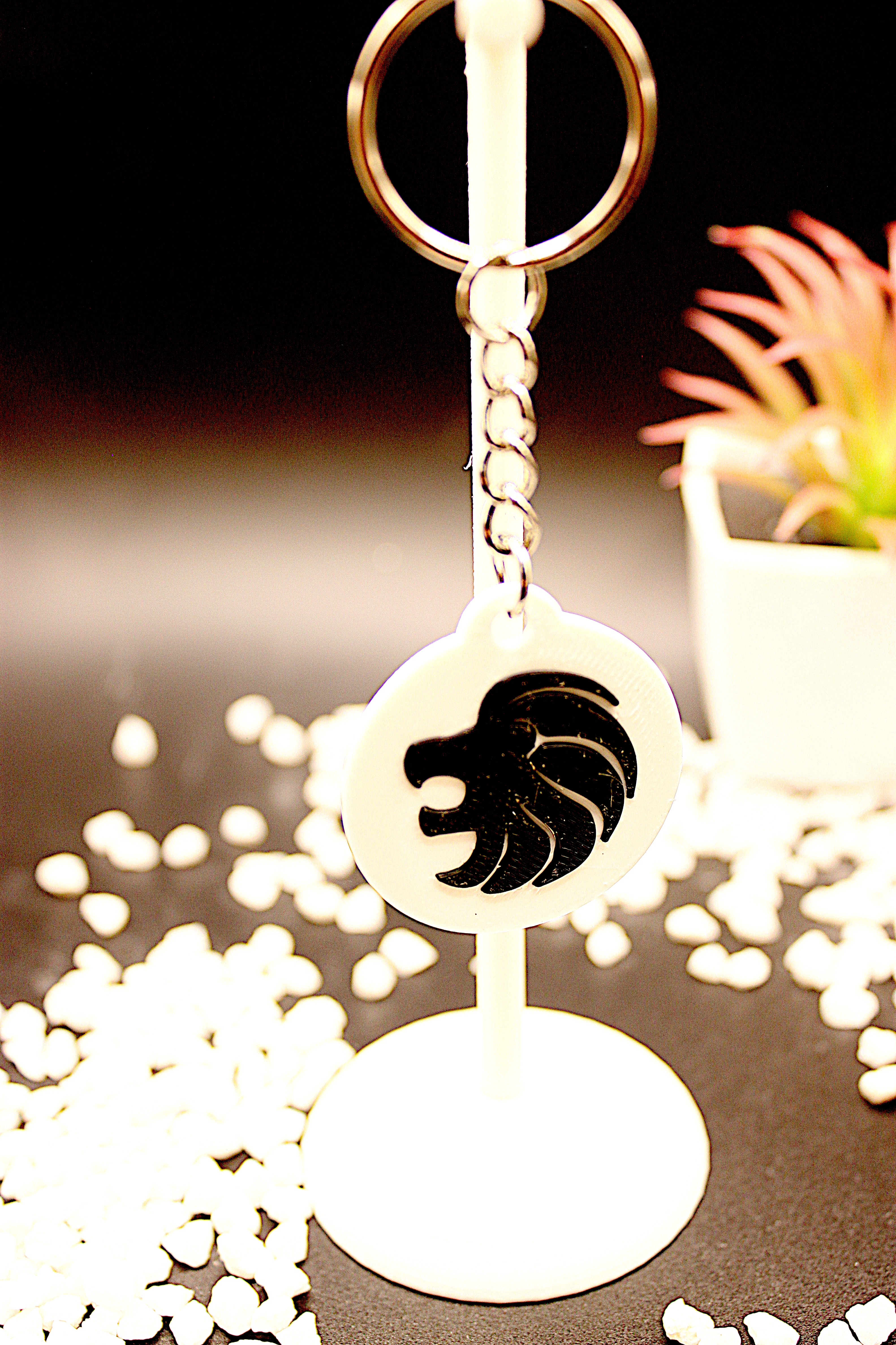 Schlüsselanhänger Löwe – 3D-gedrucktes Produkt von Scherer 3D