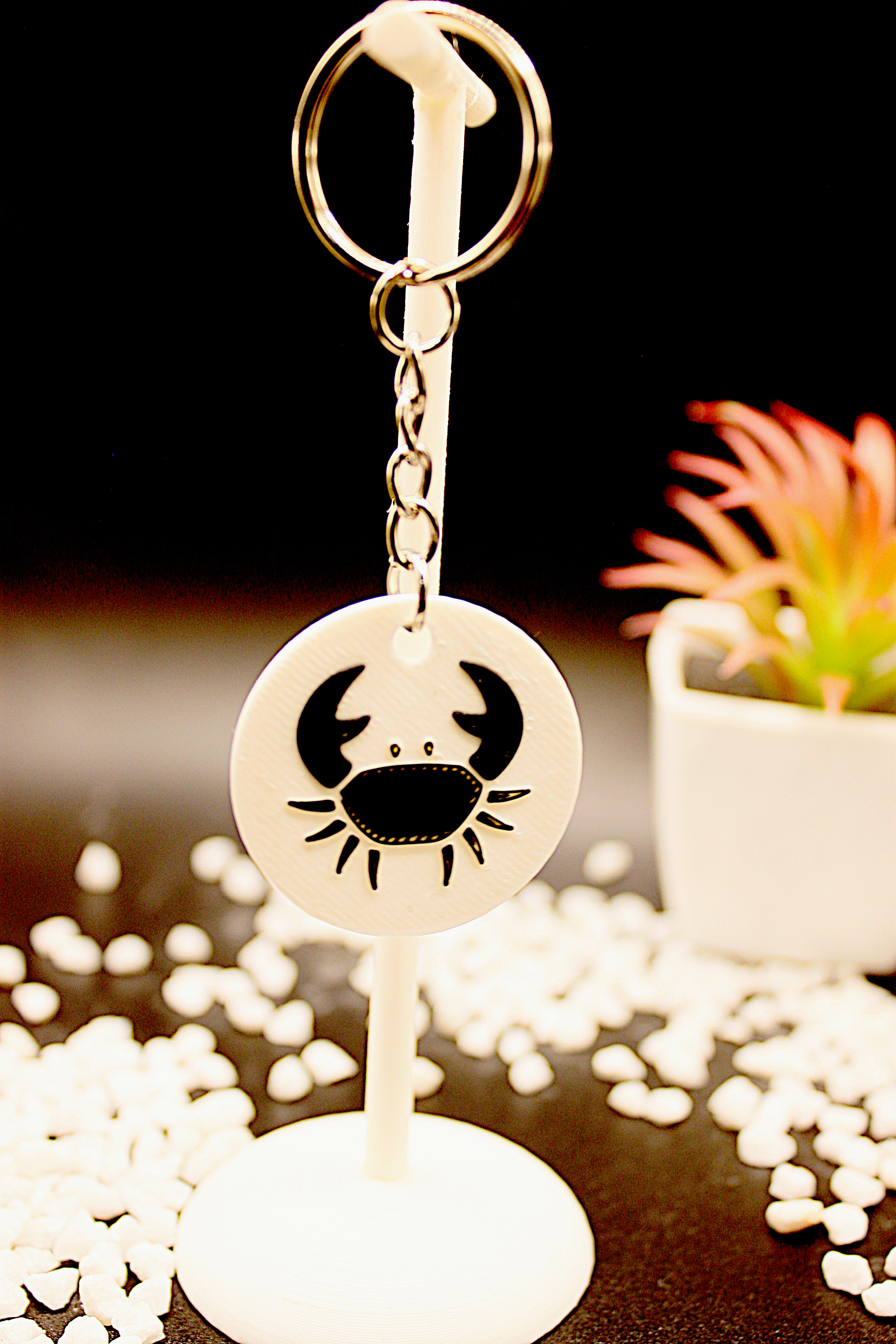 Schlüsselanhänger Krebs – 3D-gedrucktes Produkt von Scherer 3D