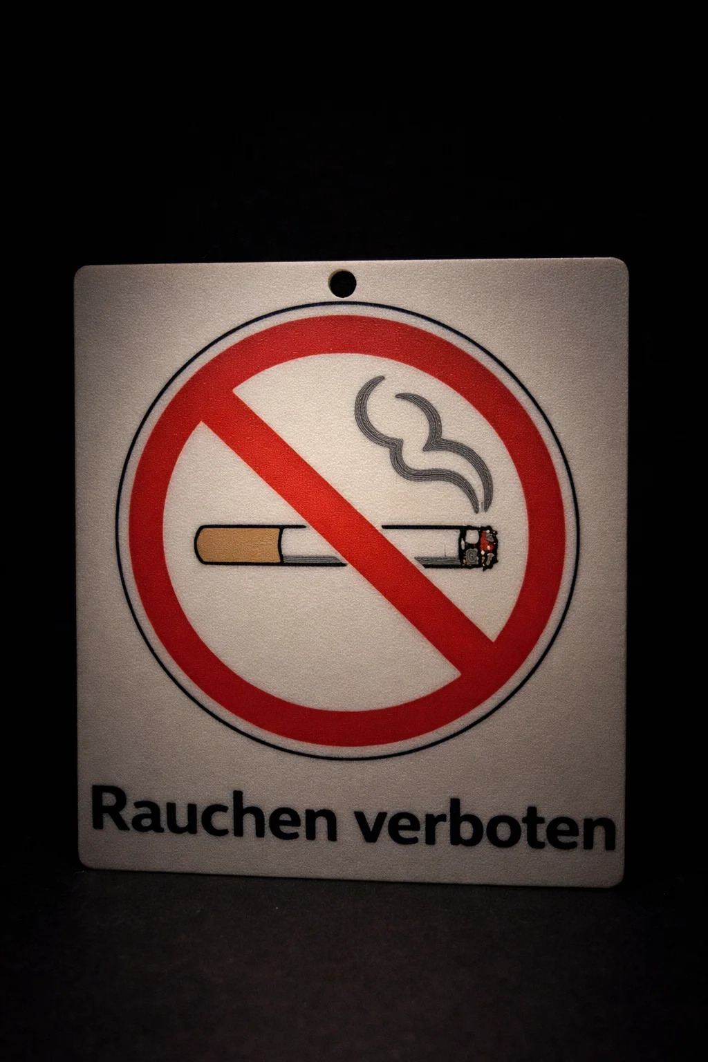Rauchen verboten – 3D-gedrucktes Produkt von Scherer 3D